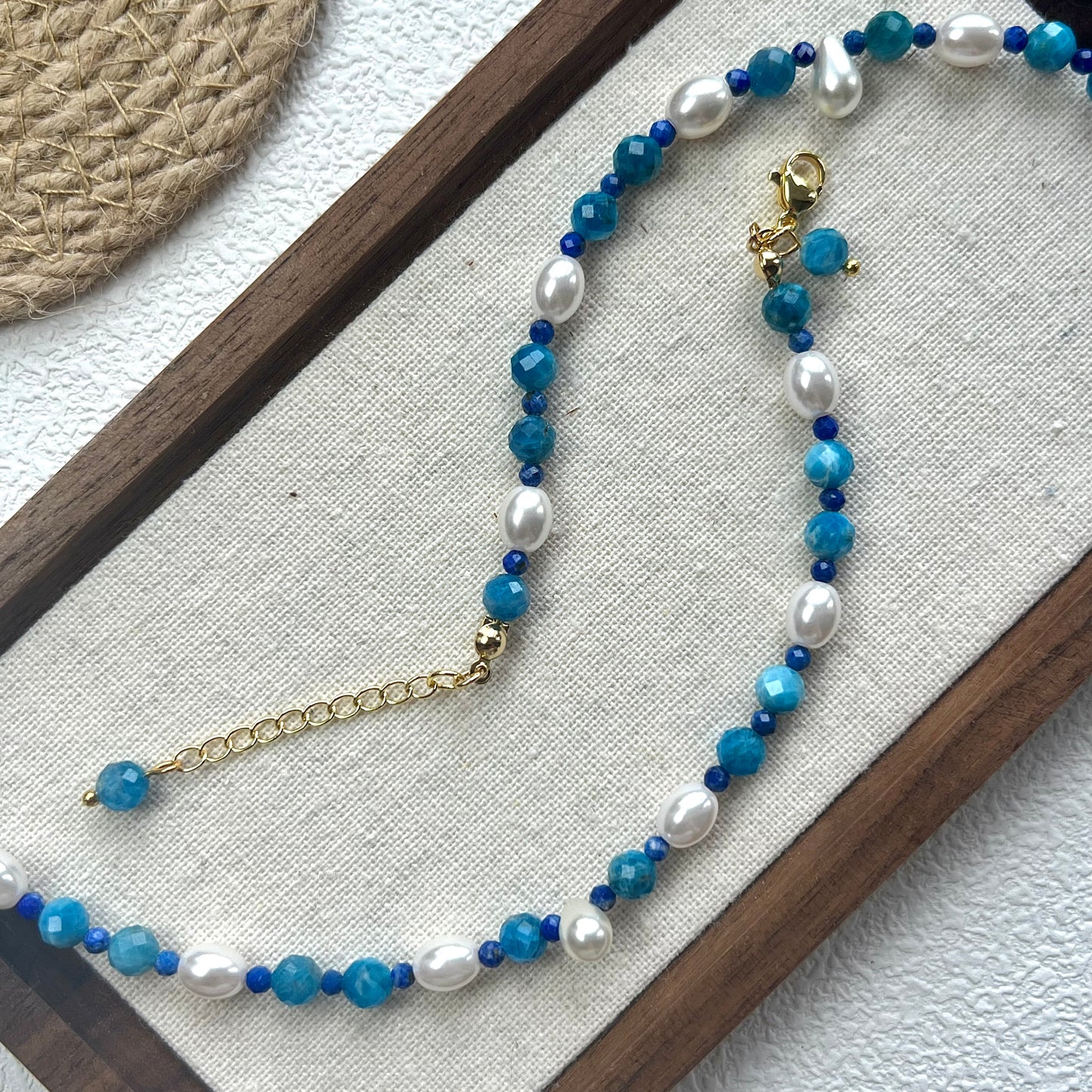 Empower Wave Blaues Apatit-Armband | Energie- und Kreativitätsfördernder Schmuck