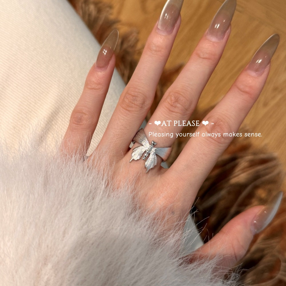 brushed-satin-butterfly-ring-business-vintage