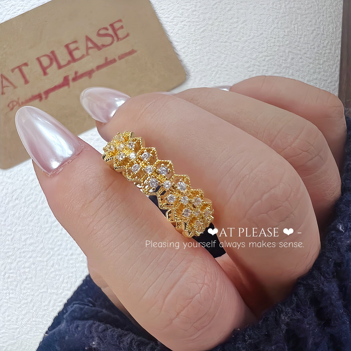 Barocker Ring aus Goldspitze | Erschwinglicher Luxus