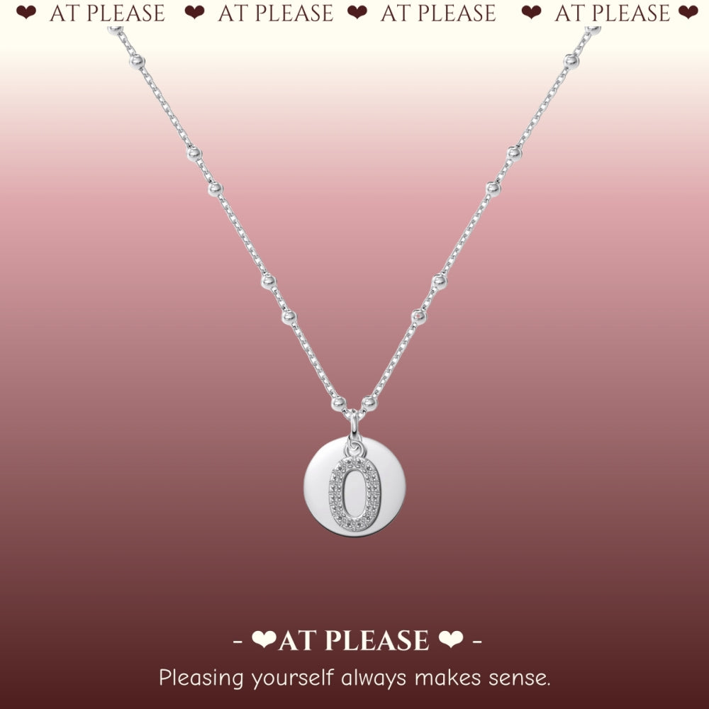 S925 Sterling Silver Alphabet Necklace – Dainty Initial Pendant Collarbone Chain for Women, Minimalist Daily Jewelry