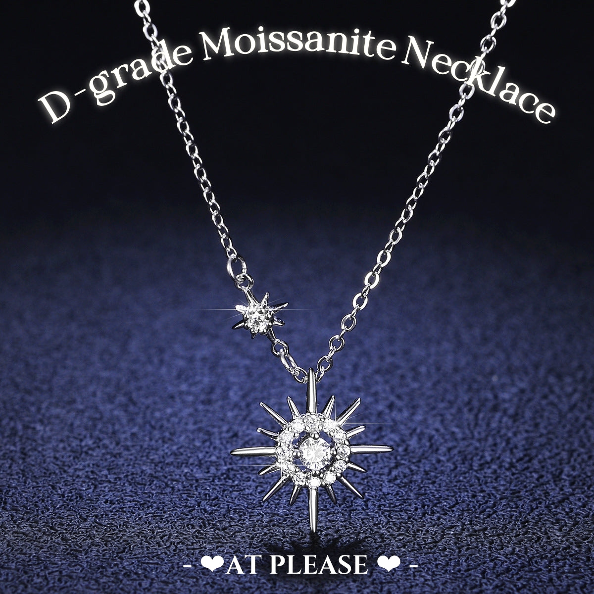 S925 Silver Moissanite Stellar Harmony Necklace | Luxe Jewelry