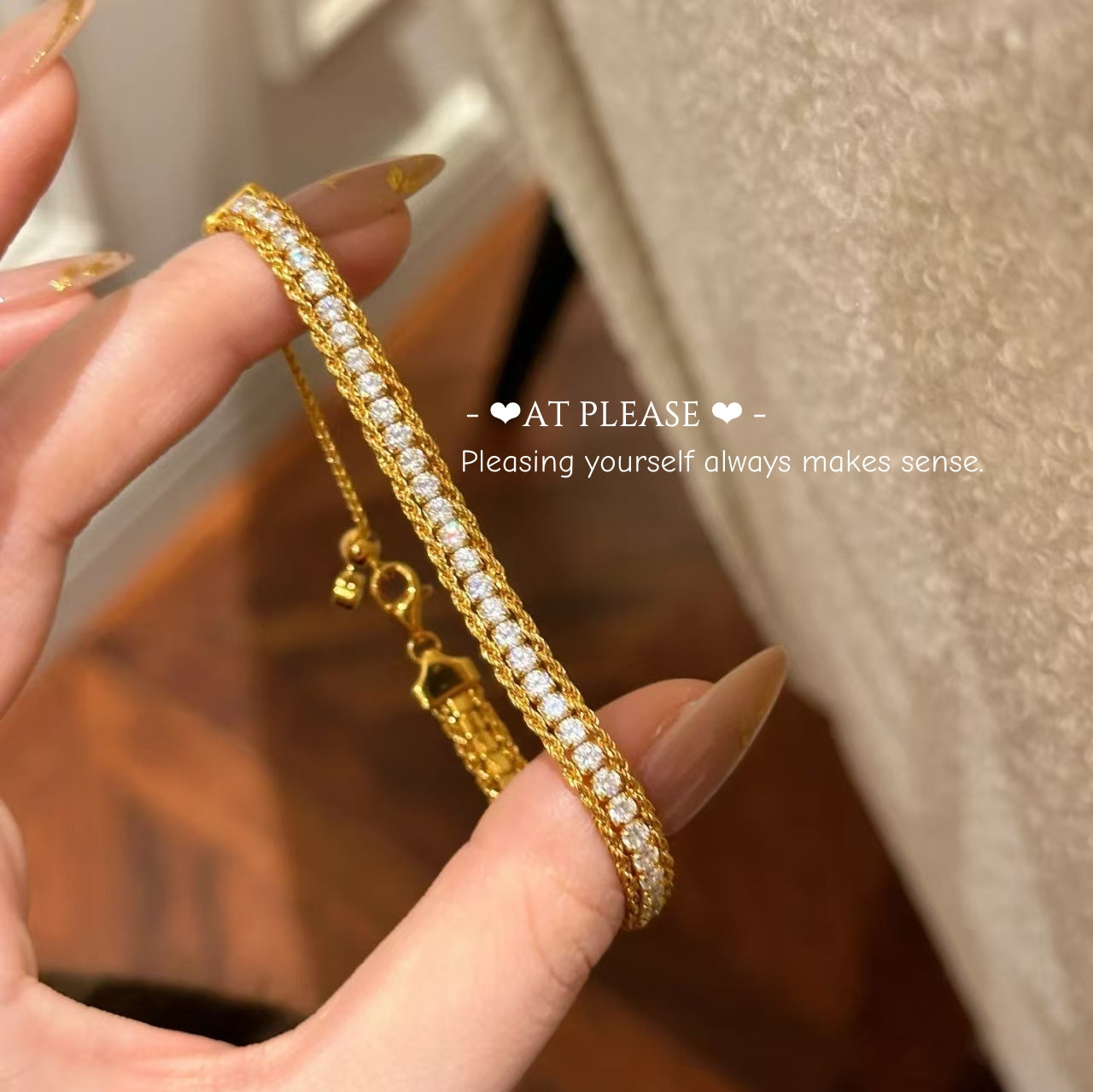 Sparkling Twisted Lace Full ZC Bracelet | Vintage-Inspired Design
