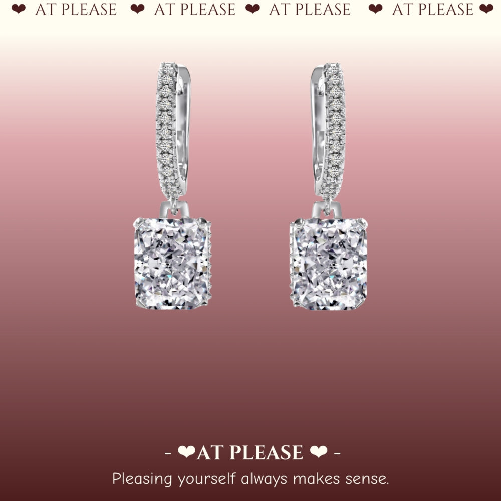 S925 Sterling Silver 8A Zircon Stud Earrings - Luxury Jewelry - Wedding Jewelry