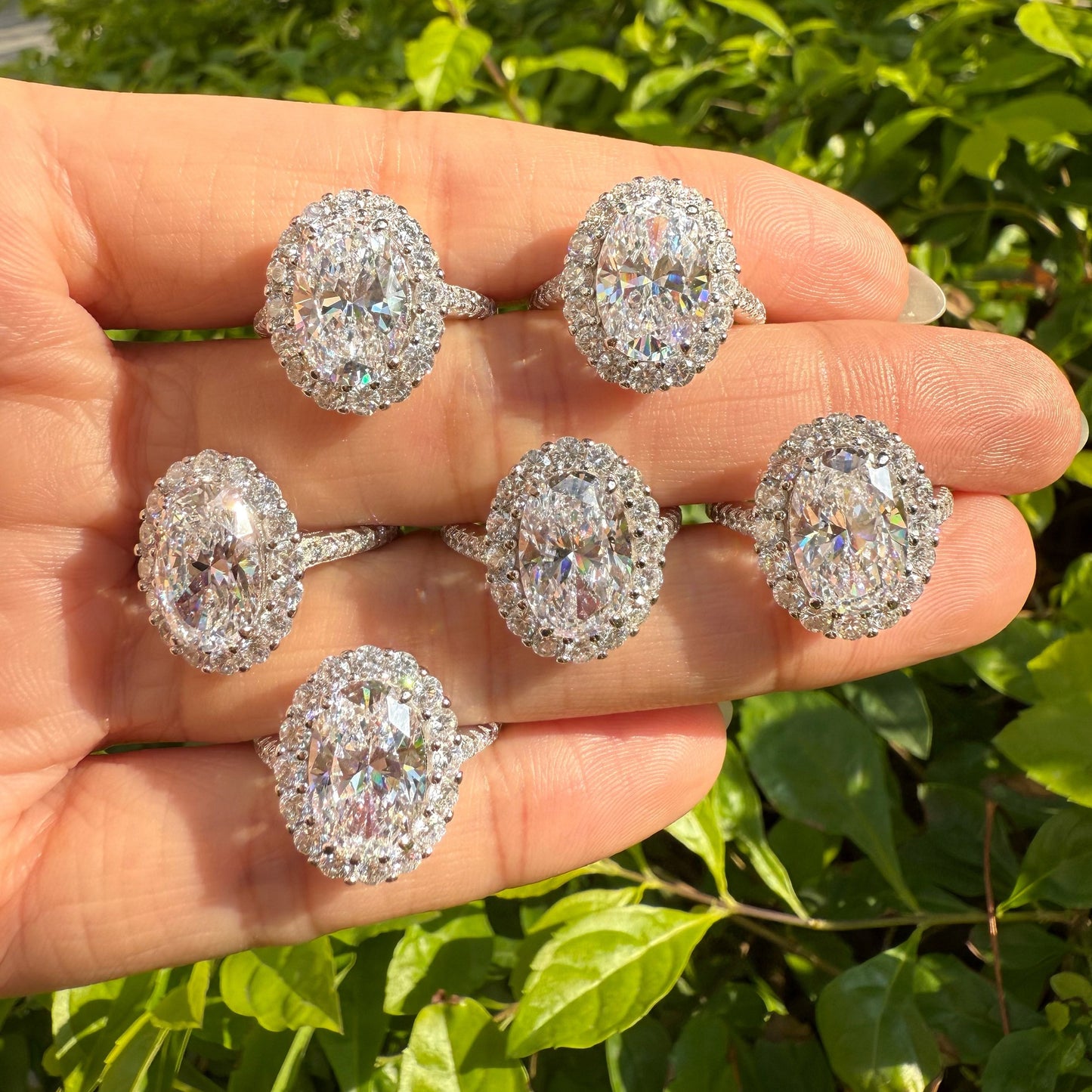 Ovaler Zirkonring aus 925er Sterlingsilber – Funkelnder Hochzeitsschmuck
