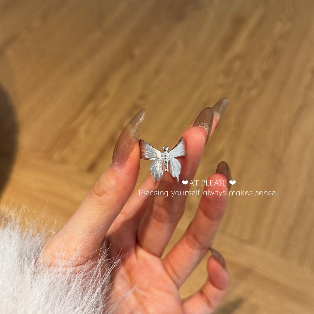 brushed-satin-butterfly-ring-business-vintage
