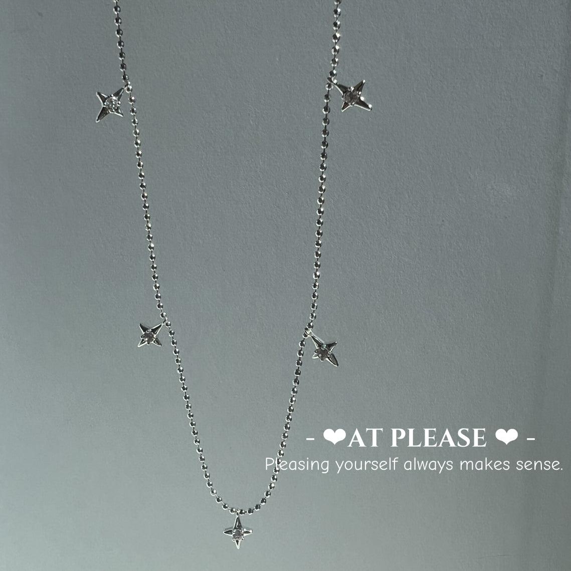 S925 Sterling Silver Shiny Starlight Collarbone Chain Necklace | Minimalist Stacking Jewelry