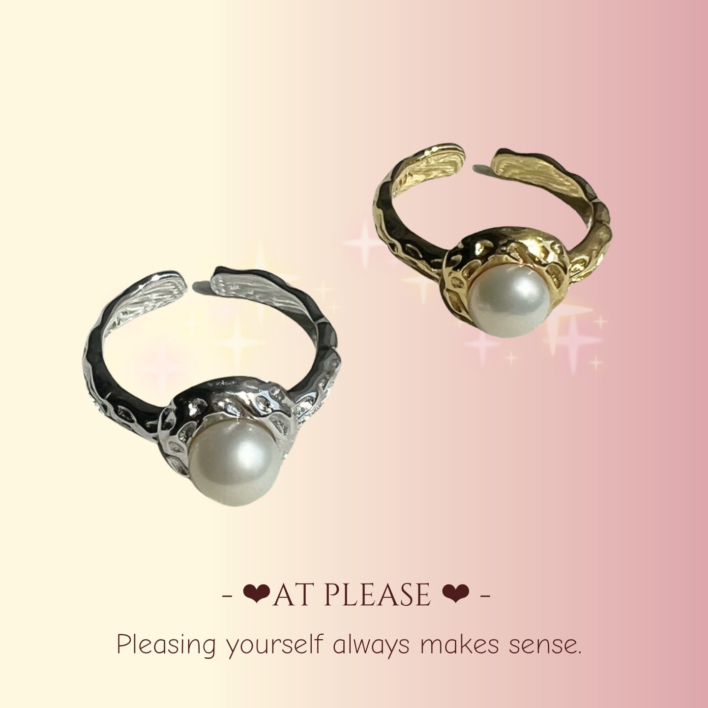 S925 Sterling Silber Ring mit natürlicher Hochglanzperle, perfekt rund