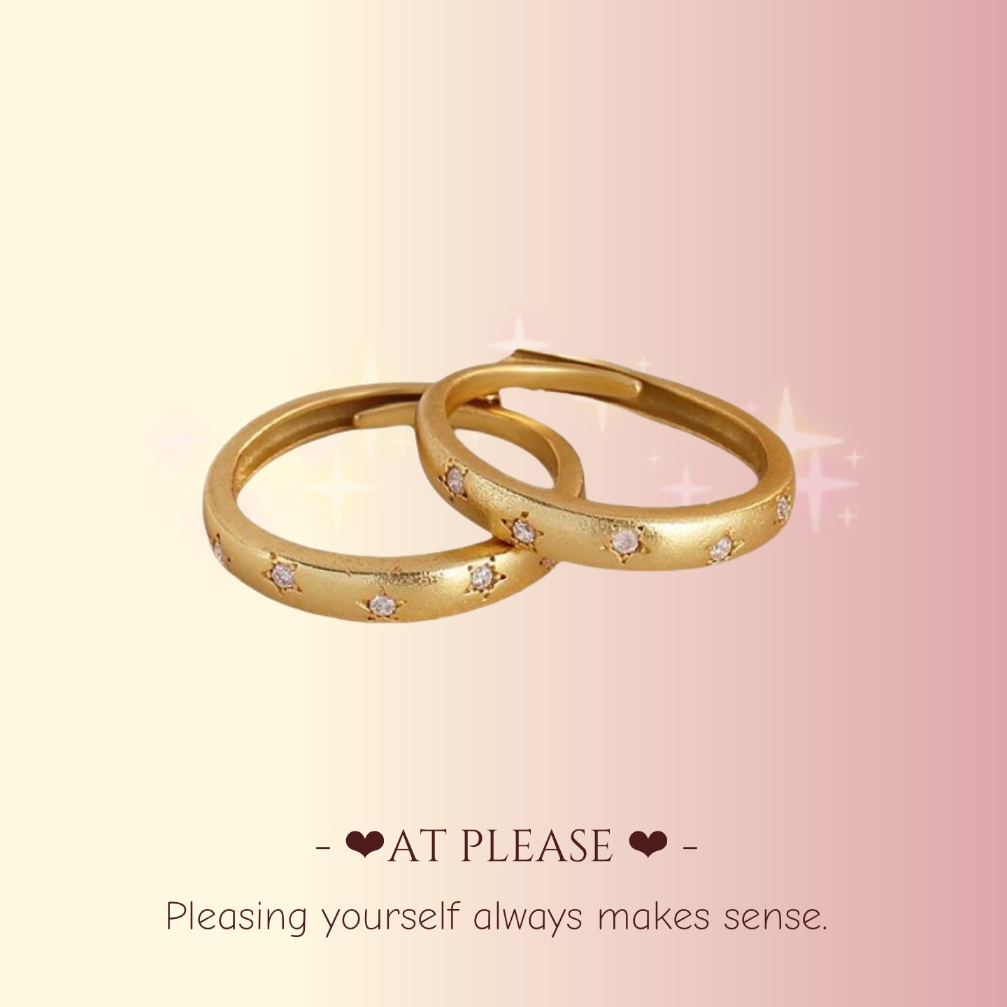 Minimalistischer Sternring | Vergoldeter Zirkonia-Schmuck