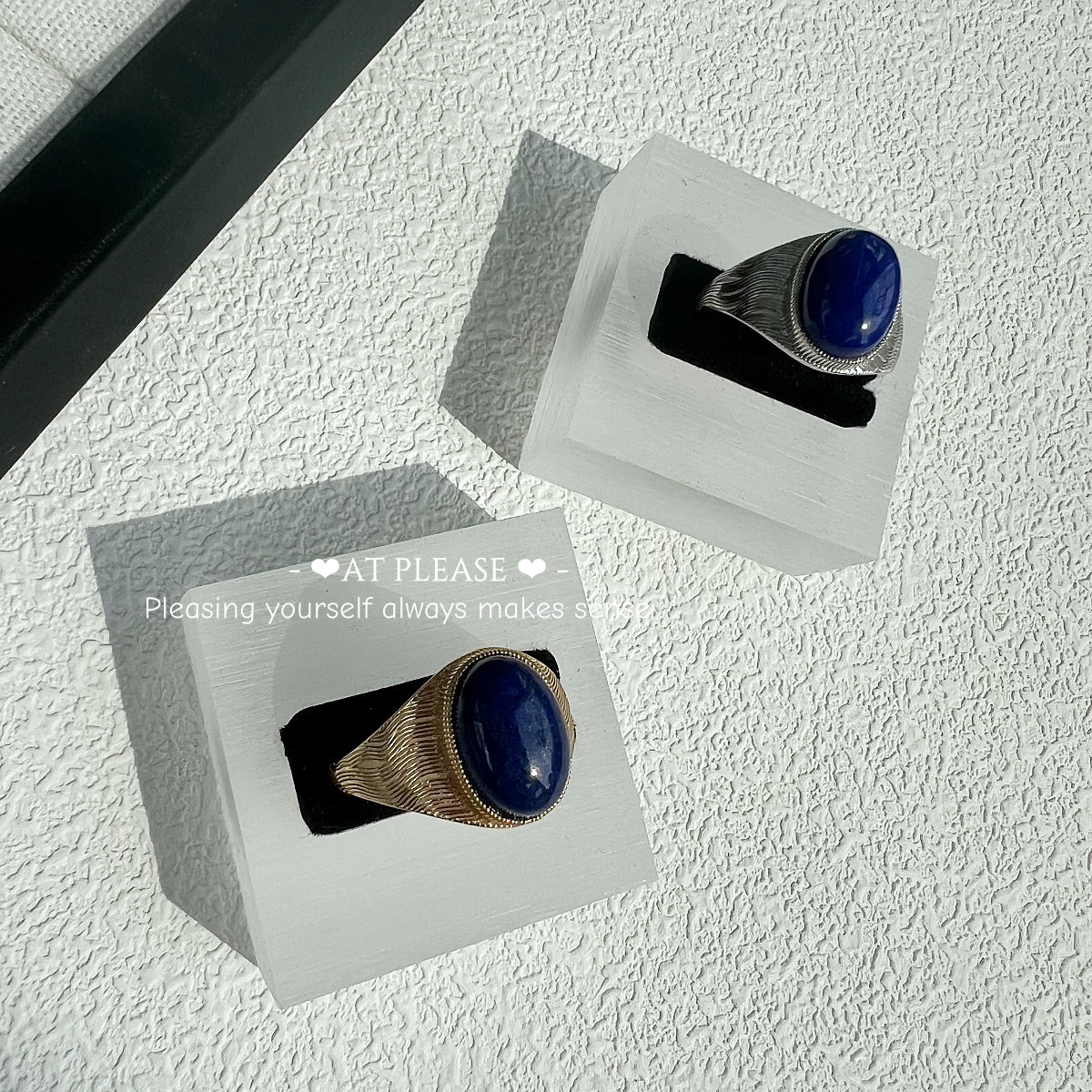 Lapislazuli-Ring aus S925 Sterlingsilber – Tiefblauer Schmuck zum Stressabbau