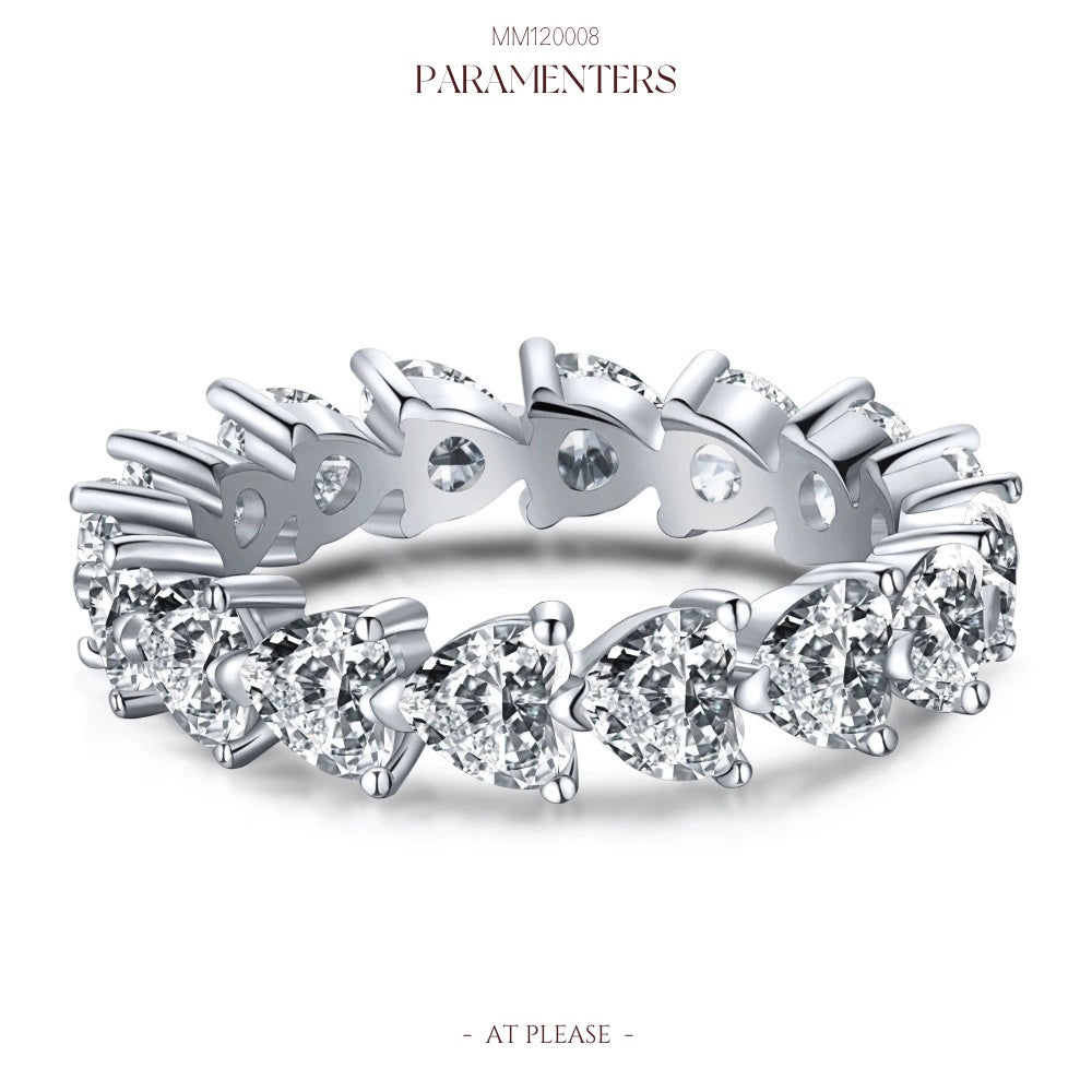 wedding heart shape ins ring