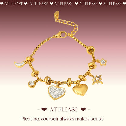 Titanium Steel Love Bracelet | Couple Meaningful Jewelry
