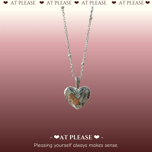 S925 Sterling Silver Heart Necklace -  Minimalist Jewelry with Zircon Accents
