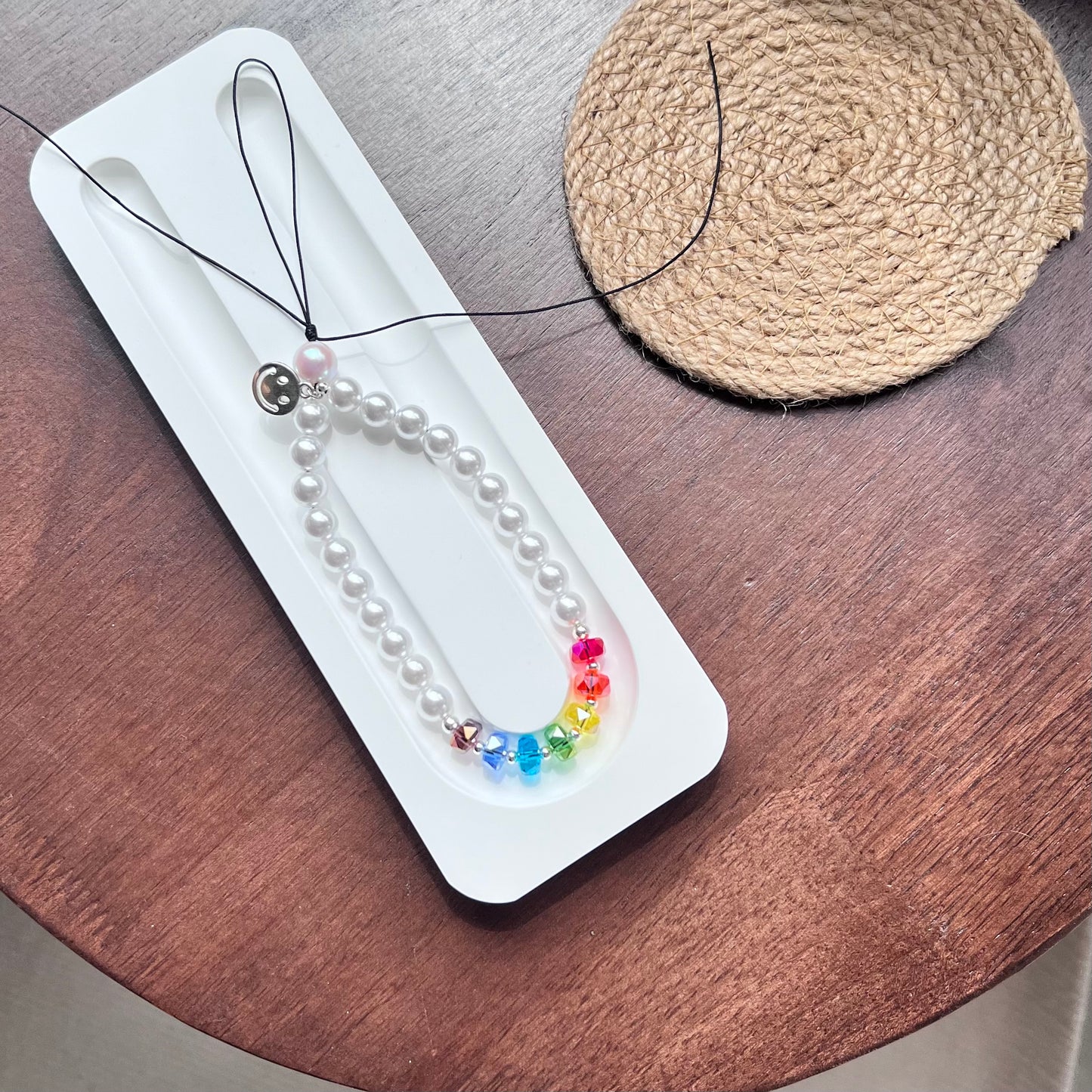 CRYSTAL RAINBOW WHEEL Phone Charm