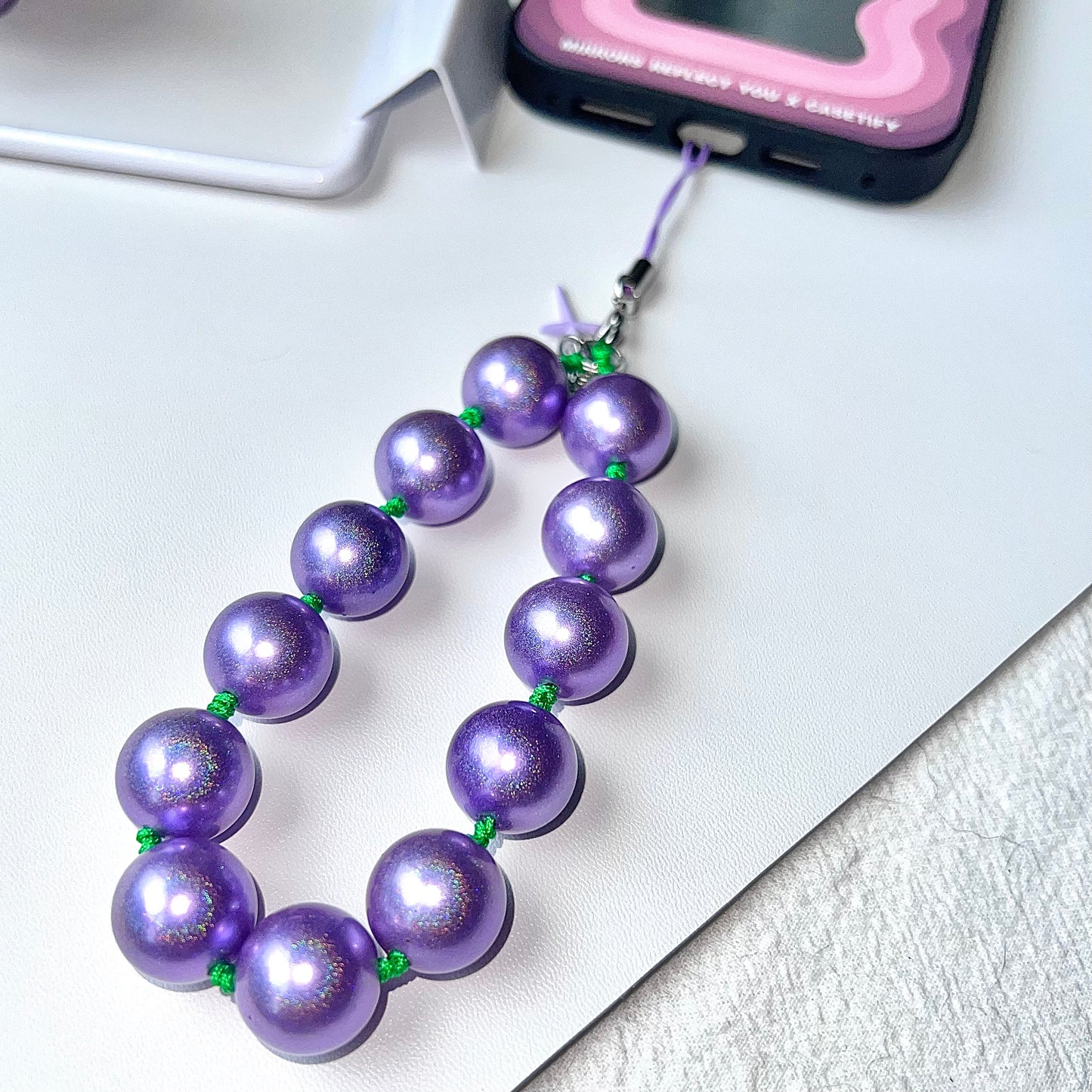 PURPLE GALAXY Phone Charm