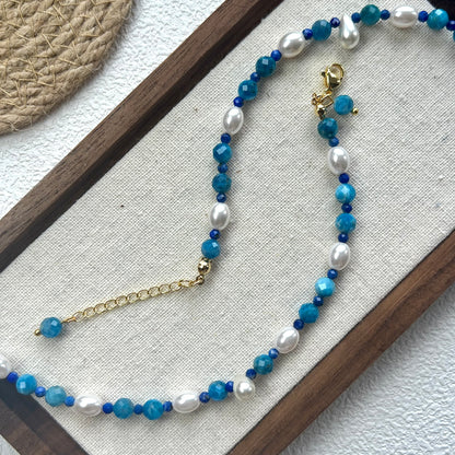 Empower Wave Blaues Apatit-Armband | Energie- und Kreativitätsfördernder Schmuck