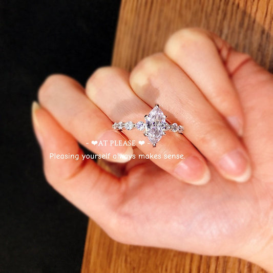 925 CZ Slimming Unique Hand Jewelry