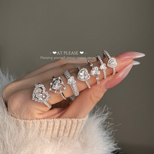 Zircon Trendy Jewelry Wedding rings