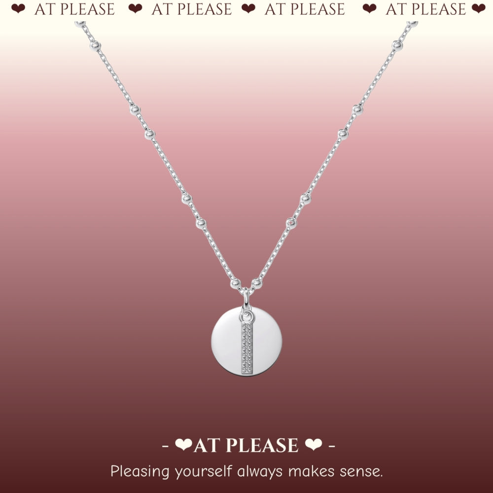 S925 Sterling Silver Alphabet Necklace – Dainty Initial Pendant Collarbone Chain for Women, Minimalist Daily Jewelry