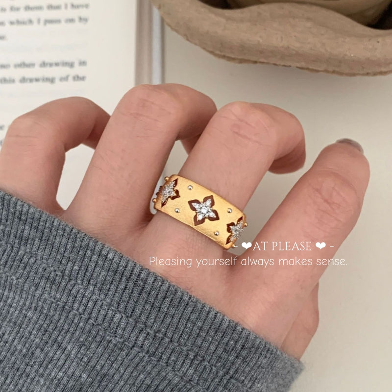 Exquisite Buccellati-Style Floral Ring – Vintage Openwork Jewelry | Baroque Revival