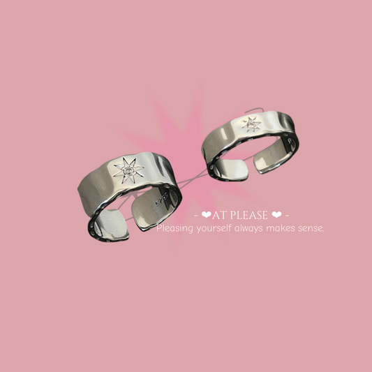 Oktagramm-Ring – Asiatisch inspiriertes Paar-Set