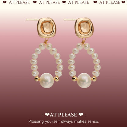 Natural Freshwater Pearl Baroque Chandelier Earrings - S925 Silver Pin  Hypoallergenic