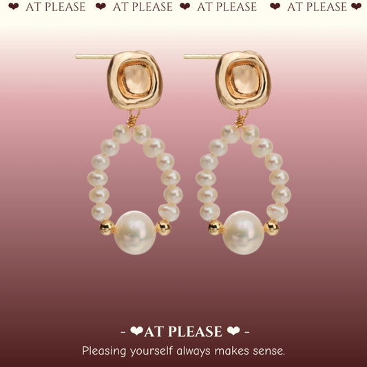 Natural Freshwater Pearl Baroque Chandelier Earrings - S925 Silver Pin  Hypoallergenic