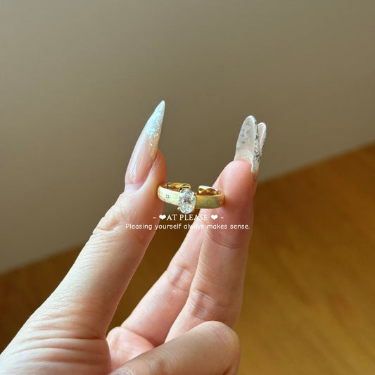 925 Sterling Silber Zirkon Ring – Matte Star Accent Bestseller