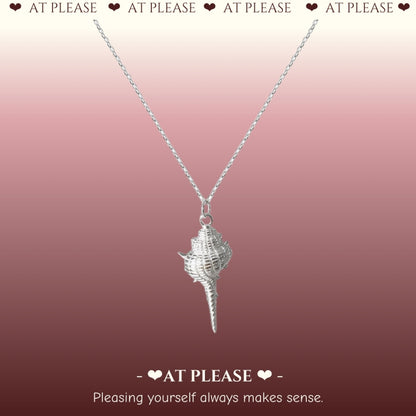 Seaside Serenity Necklace - S925 Sterling Silver Conch Shell Pendant Bohemian Beach Jewelry