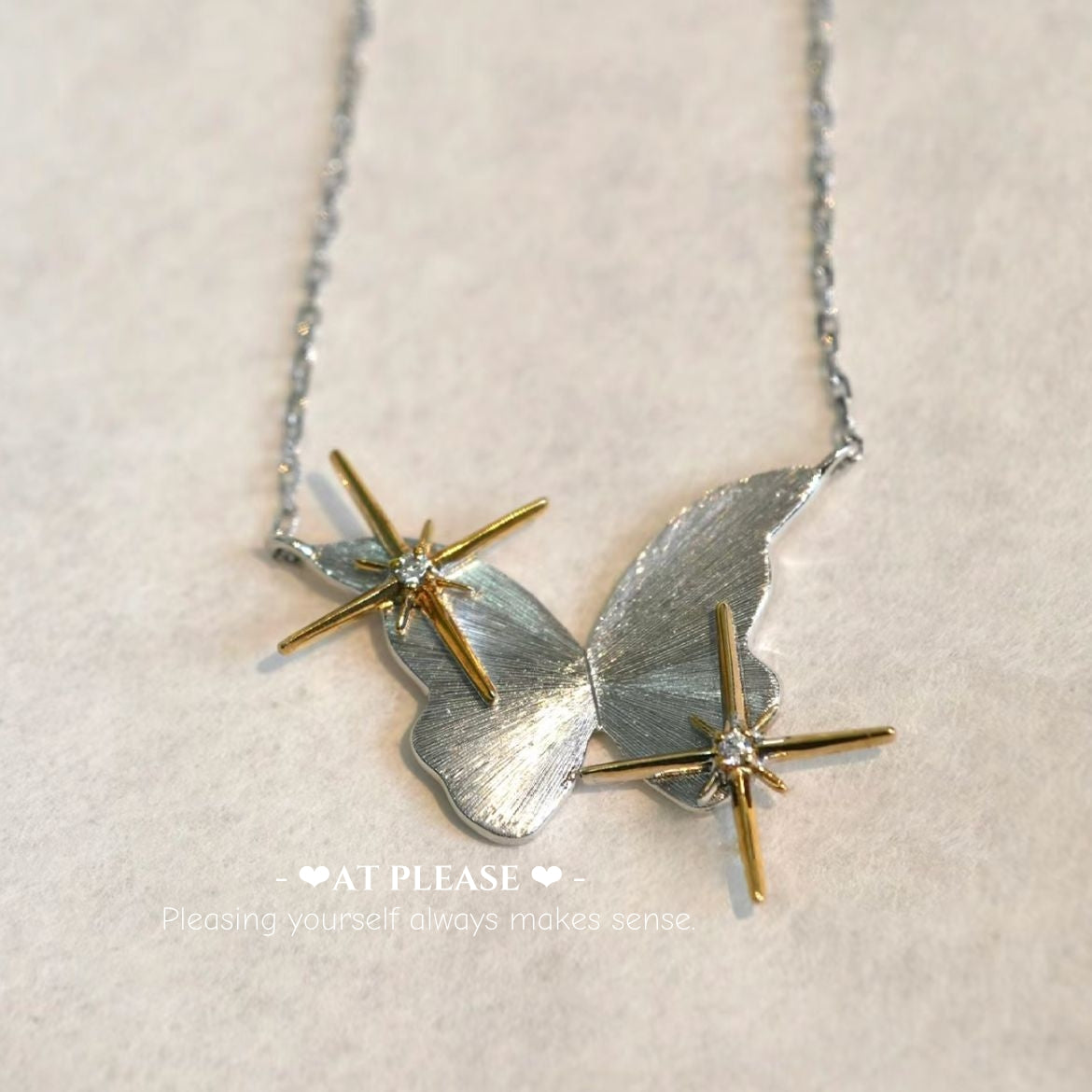 S925 Sterling Silver Stellar Lace Butterfly S925 Necklace | Elegance Jewelry