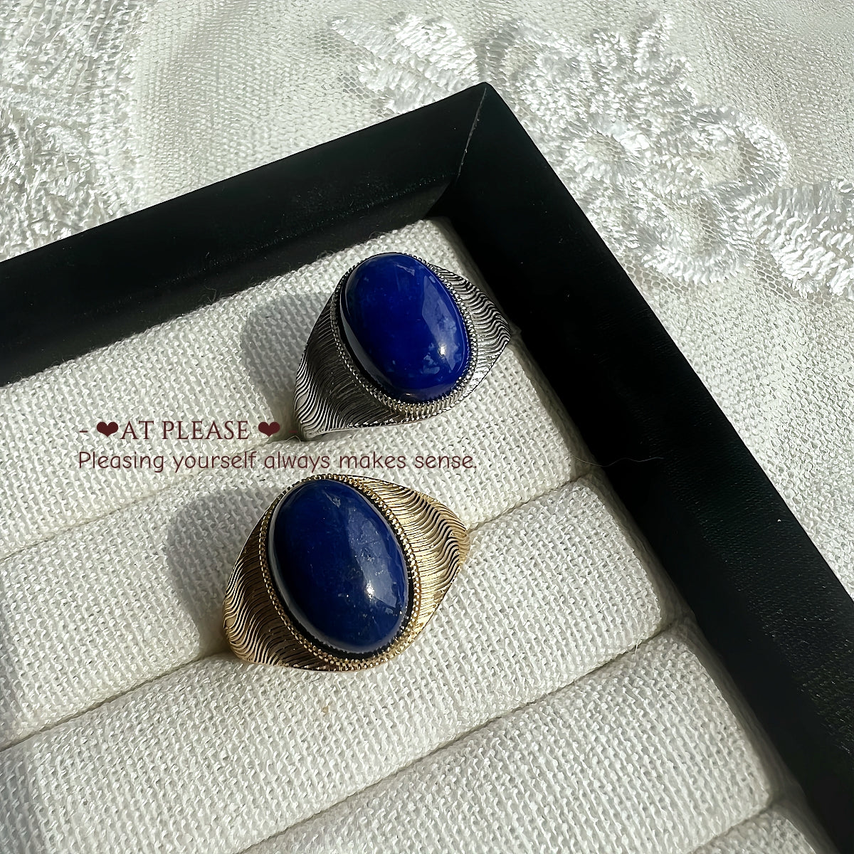 S925 Silver gemstone healing ring jewelry