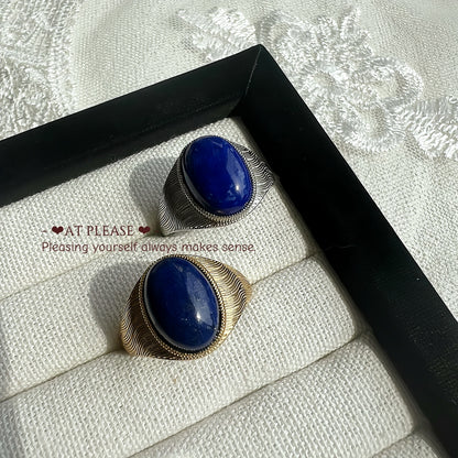 S925 Silver gemstone healing ring jewelry