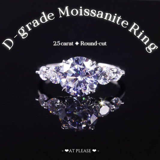 S925  Moissanite Ring wedding jewelry