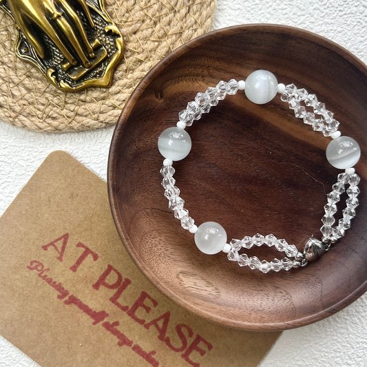 cat's eye stone bracelet for anxiety